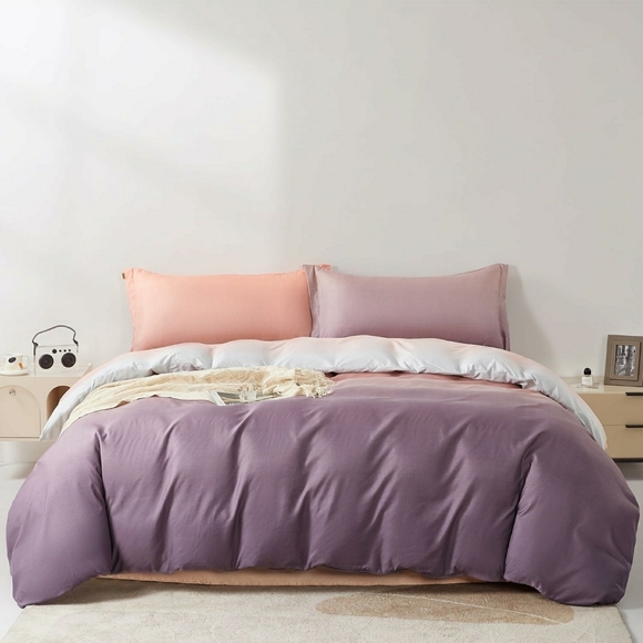 NEW! 3 Piece KING Duvet Cover Set. 1000 Thread Count. Zipper Closure. Ombre. - Picture 6 of 6